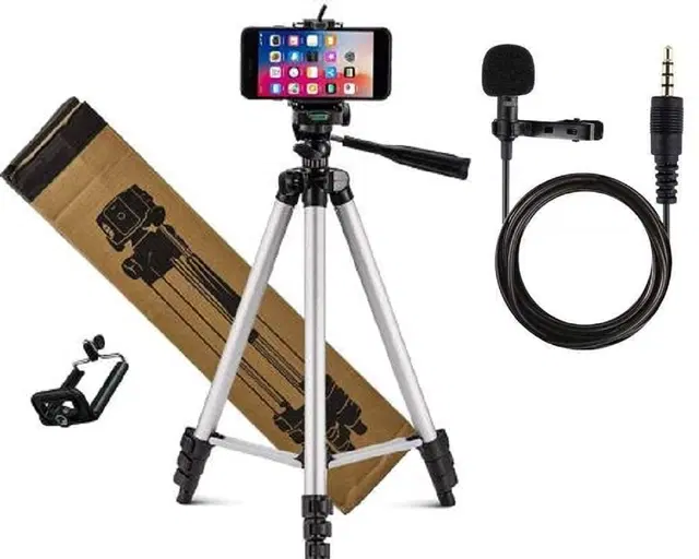 Tripod Stand With Collar Mic, Black, Set Of 2 Rb