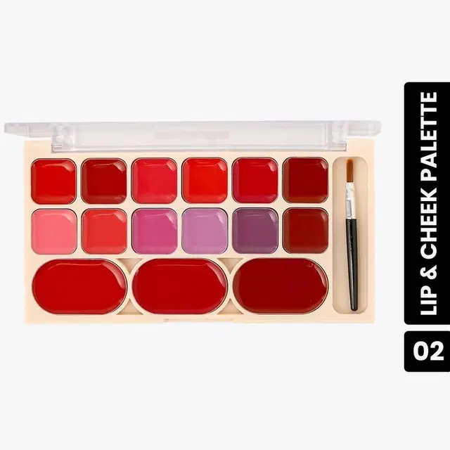 Shryoan Lip & Cheek Palette, Shade-02, 15 g, Pack Of 1