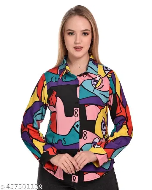 Printed Trousers for Women (Multicolor, XS)