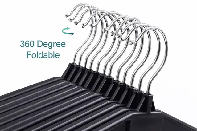 Plastic Hangers With Steel Hook (Pack Of 12)