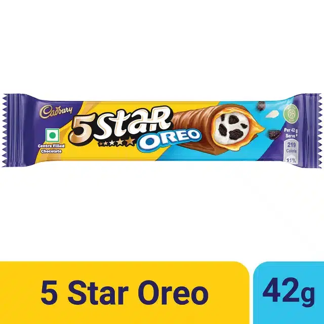Cadbury 5 Star Oreo Chocolate Bar, 42 g