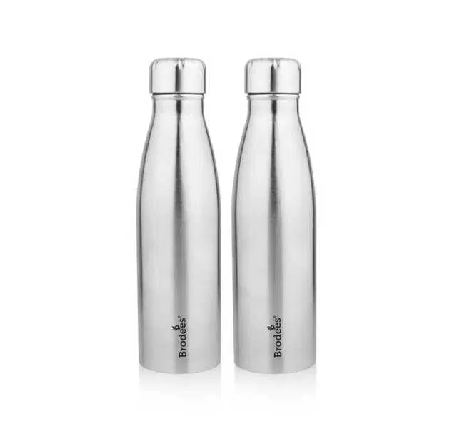Brodees Ozone Stainless Steel Bottle, Set Of 2 Pcs, 750 ml Of Each, A-23
