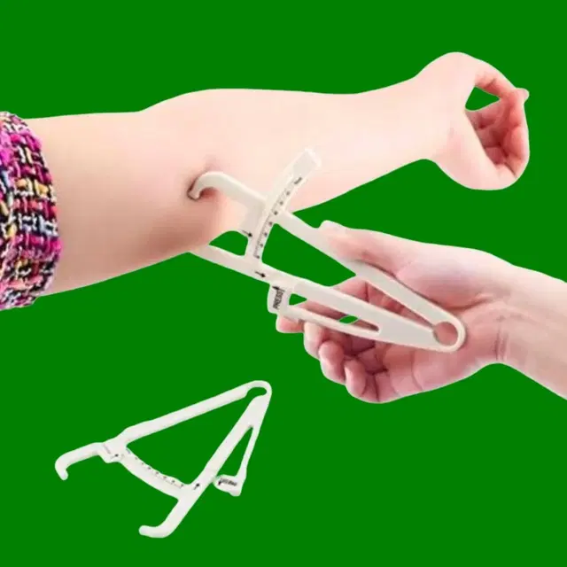 Lightweight Eco-Friendly Body Fat Measuring Caliper, Multicolor, Pack of 1