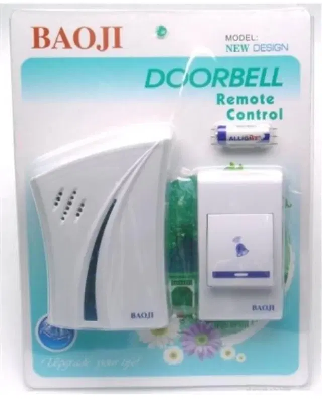 Wireless Cordless Remote Door Bell, Multicolor