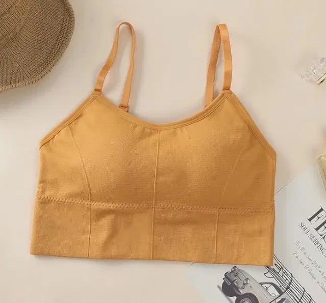 Cotton Blend Padded Camisole Bra for Women (Multicolor, Free Size)