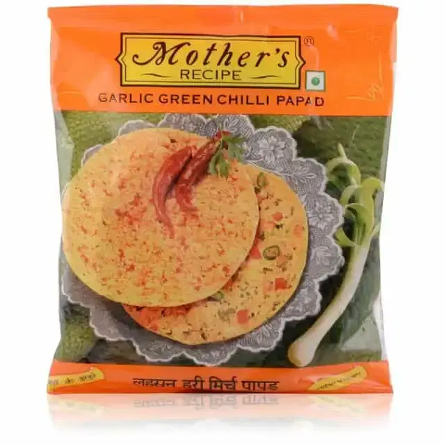 Mother's Recipe Garlic Green Chilli Papad , 200g