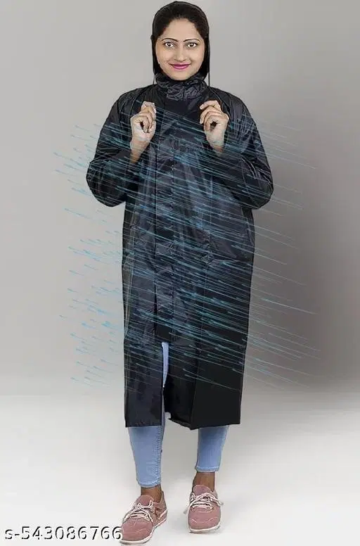 Polyester Solid Raincoat for Men/women, Multicolour (S)