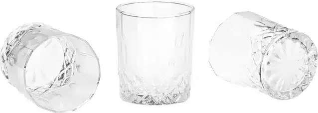 Fancy Water & Wine Glass, 200 ml, Pack of 3