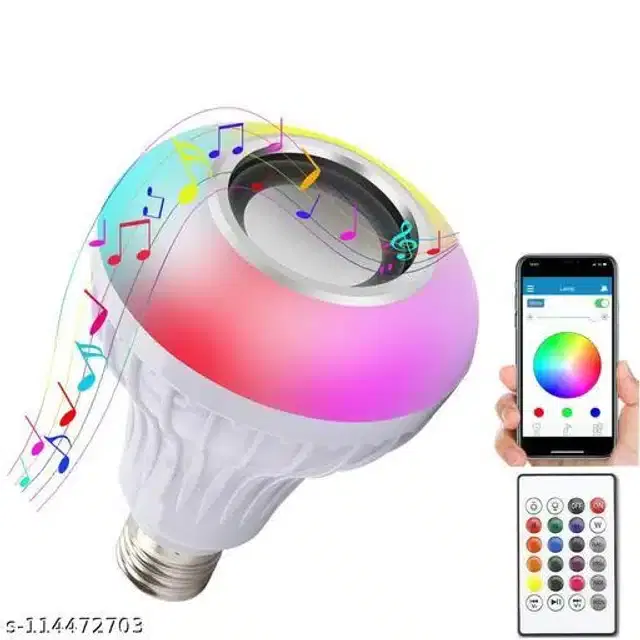LED Bluetooth Speaker Bulb, Multicolor