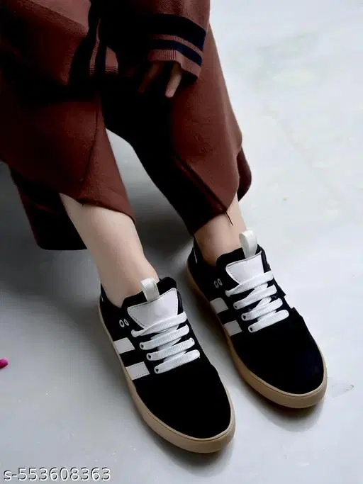 Shoetopia Girls Sneakers - Black (8.5-9 Years)