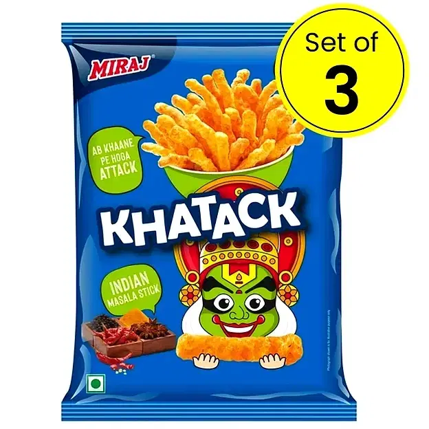 Miraj Khatack Indian Masala Stick 3X80 g (Pack Of 3)