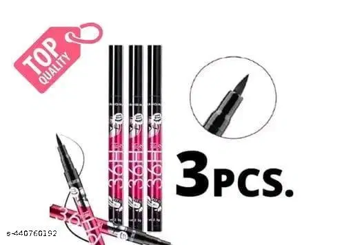 36H Sketch Eyeliner, Black, Pack of 3