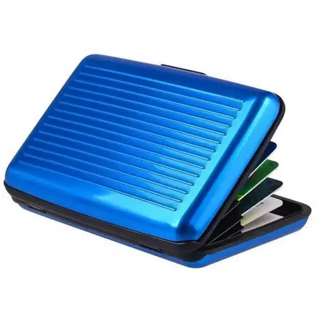 RFID Blocking Card Holder, Blue
