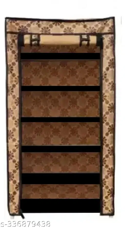 PVC 6 Layer Collapsible Multipurpose Rack, Brown