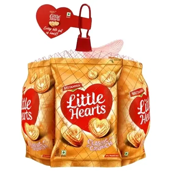 Britannia Little Hearts Classic Biscuit 4X79 g (Pack Of 4)