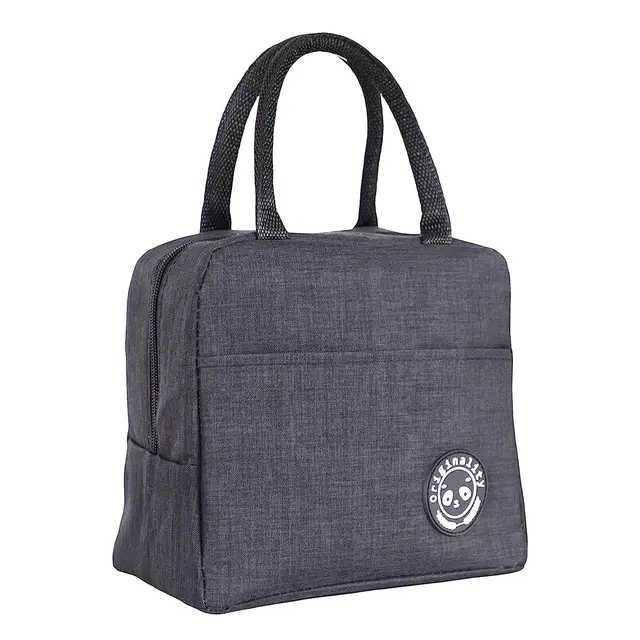 Insulated Tharmal Lunch Bag For Men and Women (grey)