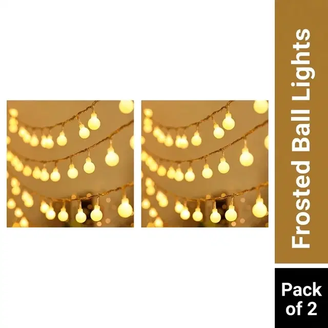 Mprow 3 Meter 14 Led's Frosted Ball Fancy (Pack of 2)