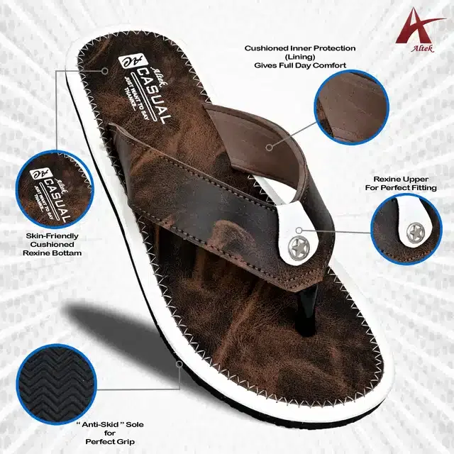 Slippers for Men (Brown, 6)