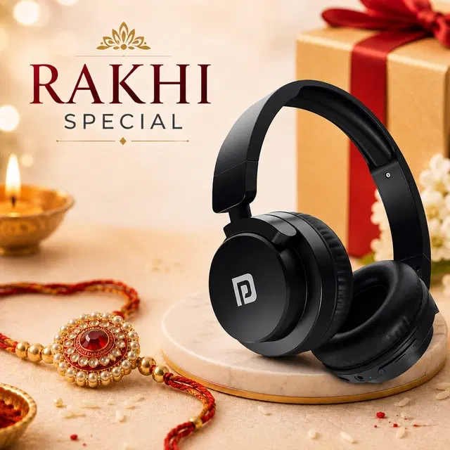 Portronics Muffs M2 Headphones | Rakhi Special