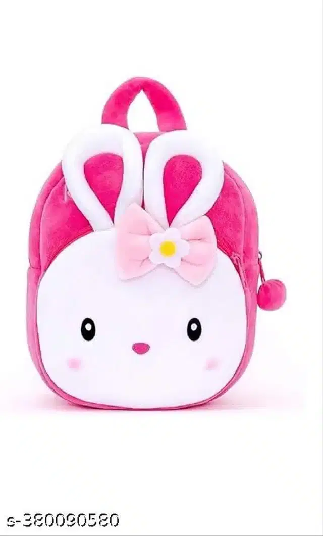 Fabric Backpack for Kids, Pink & White