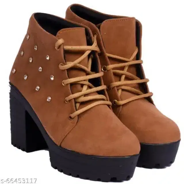Boots for Women (Tan, 3)
