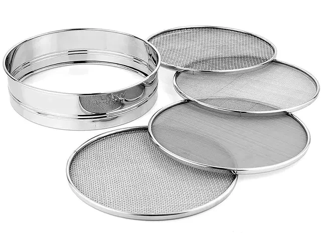 Steel 4 in 1 Interchangeable Sieve Set