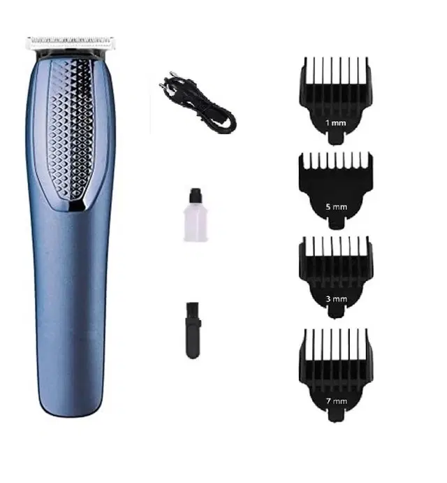 AT-1210 Rechargeable Professional Hair Trimmer for Men & Women, Navy Blue