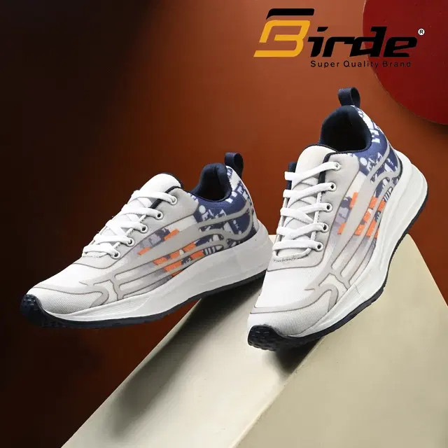 Sports Shoes for Men, White & Blue (6)