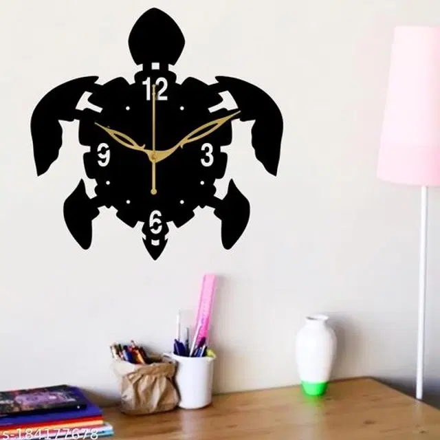 Wooden Wall Clock, Black
