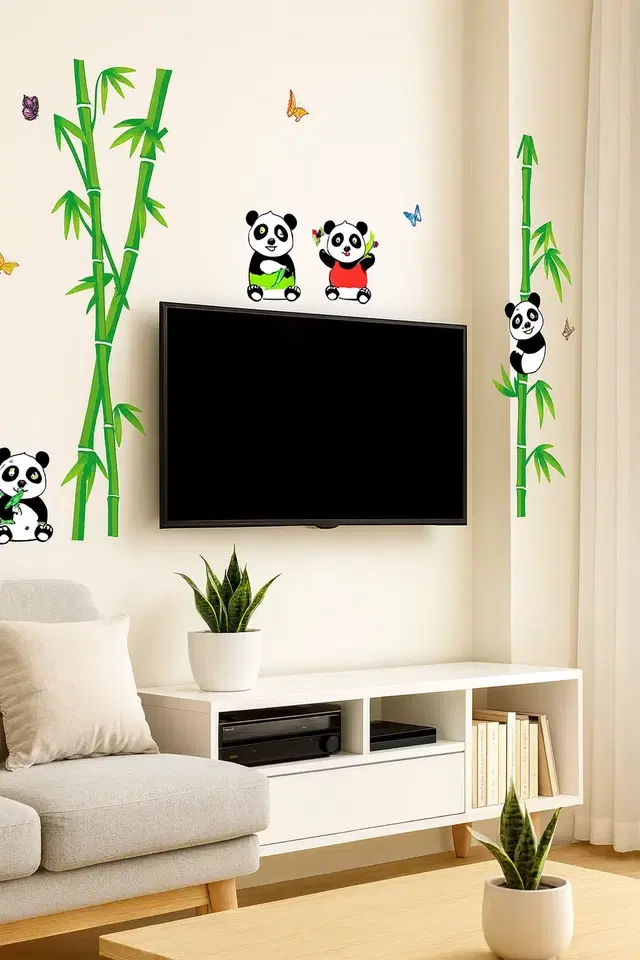 AVV Panda TV Background Sticker 110x115cm