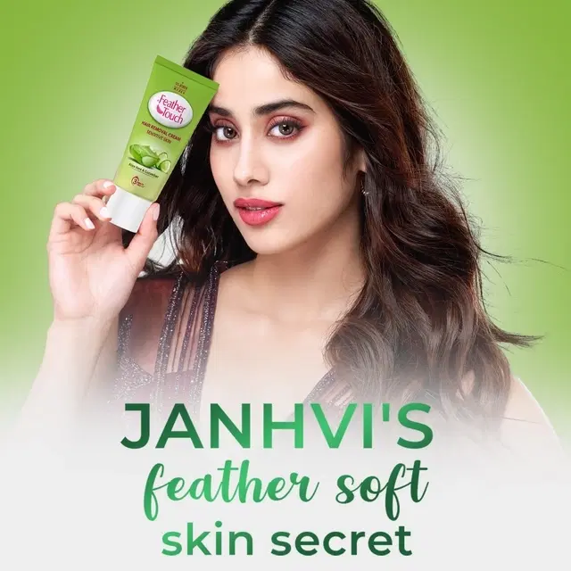 VI-JOHN Feather Touch Hair Removal Cream Sensitive Skin (Cucumber & Aloevera) - 40 g
