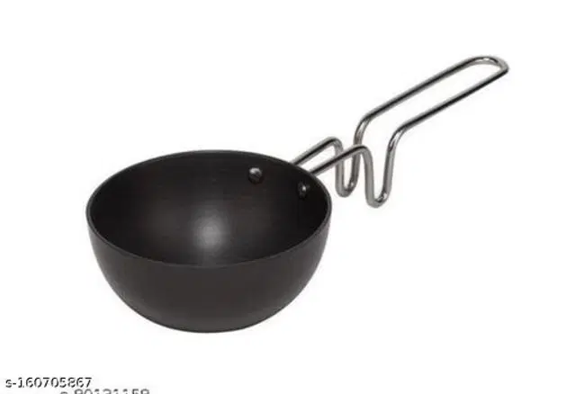 Aluminium Tadka Pan, Black