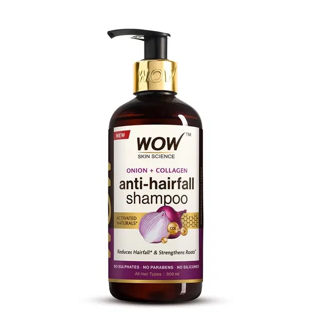 Wow Skin Science Red Onion Black Seed Oil Shampoo 300 ml