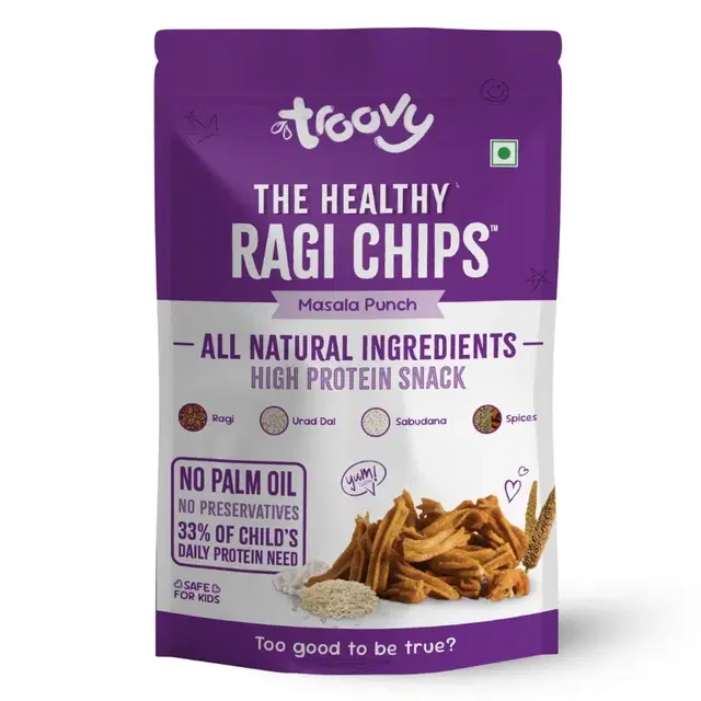 Troovy Healthy High Protein Ragi Chips 70 g