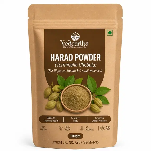 Vedaartha Harad Powder For Dark Circles, Healthy Digestion, 100 g