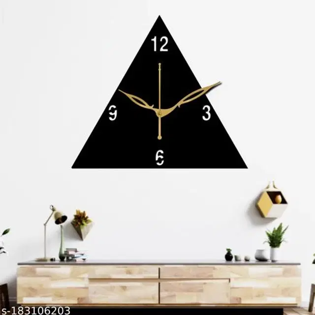 Wooden Wall Clock, Black