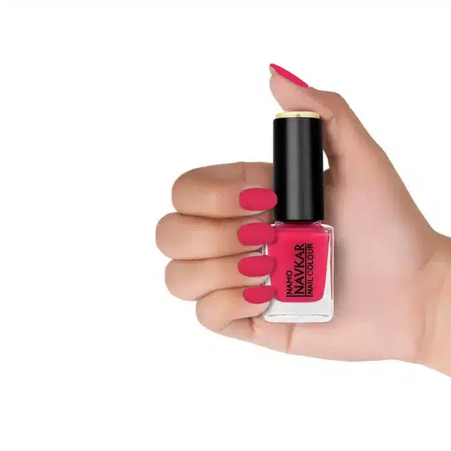 Namo Navkar Long Lasting Matte Nail Polish, Pink Blush, 10 ml