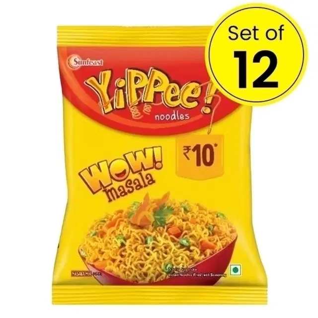 Sunfeast Yippee! Noodles Wow Masala 12X50 g (Pack Of 12)