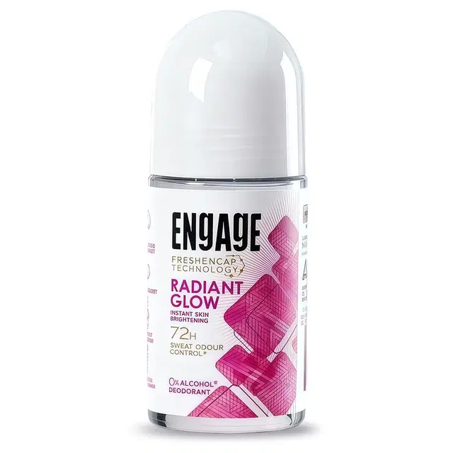 Engage Radiant Glow Underarm Roll On Deo For Women 50 ml