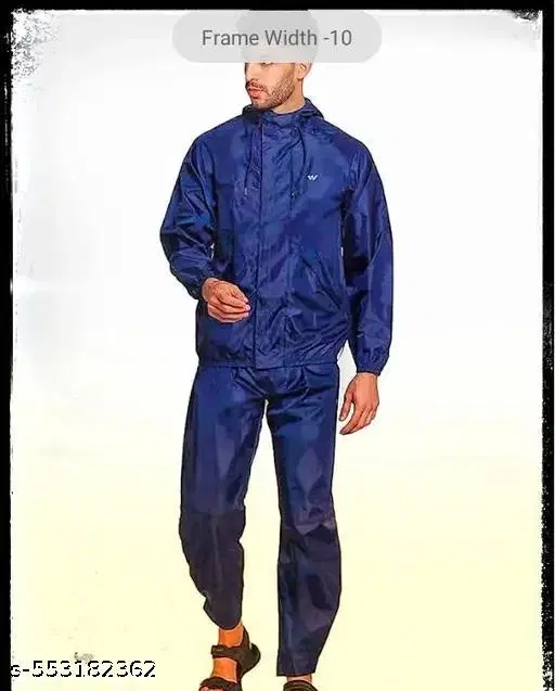 Polyester Solid Raincoat for Men/women, Multicolour (S)