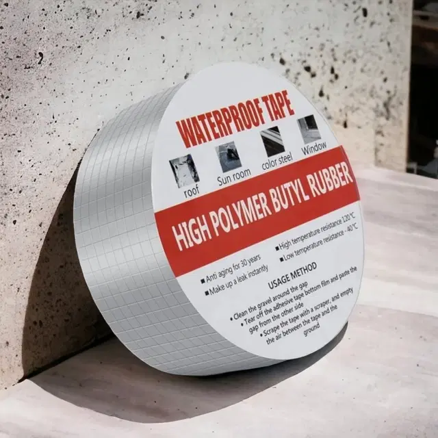 Aluminium Single Sided Self Adhesive Tape, Silver, 5 m