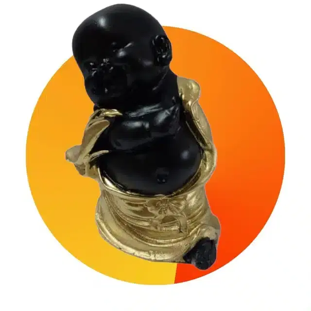 Laughing Buddha Showpiece, Gold