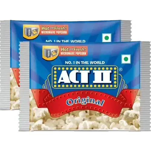 Act II Microwave Popcorn Original, 2X33 g (Set Of 2)