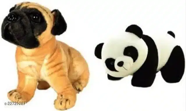 Stuffed Toys for Kids, Multicolor, Set of 2