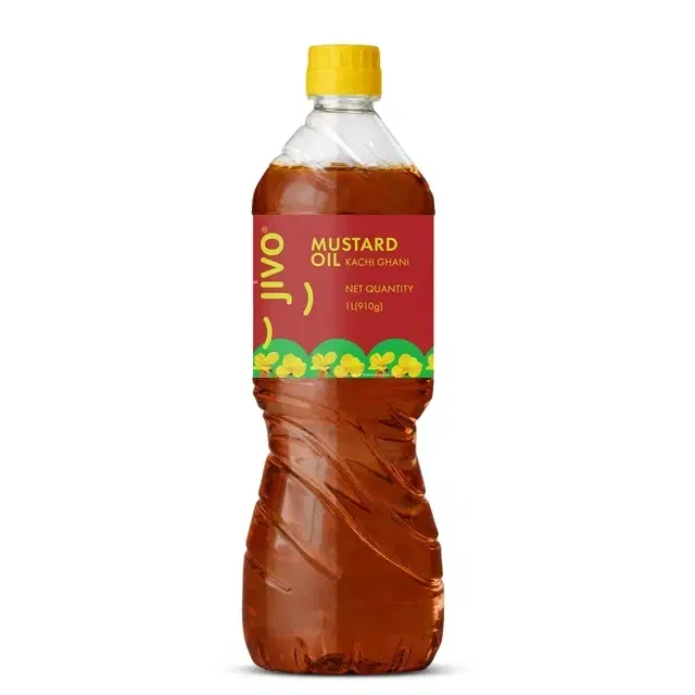 Jivo Cold Press Kachi Ghani Mustard Oil 1 L (Bottle)