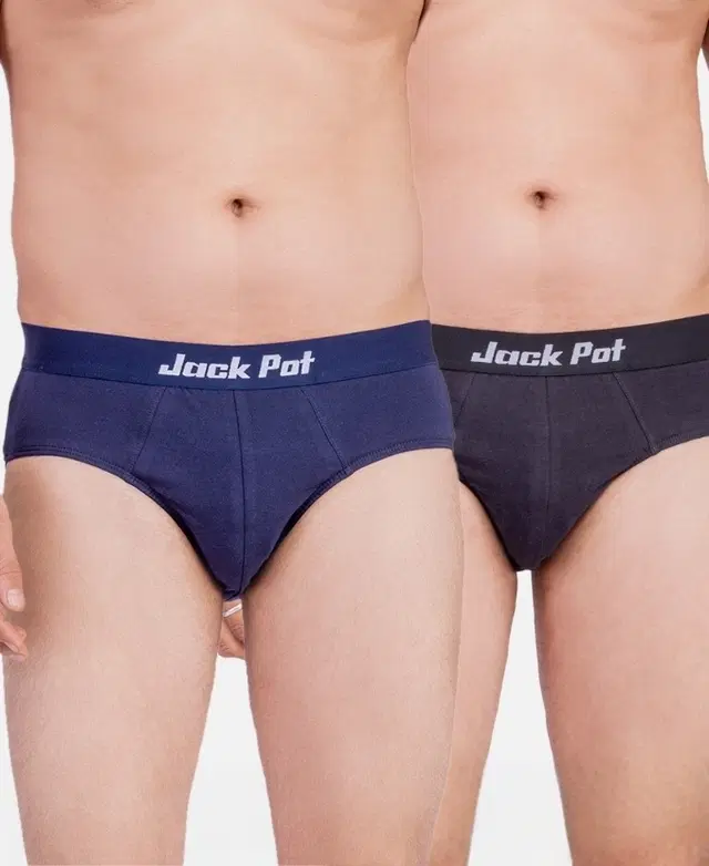 Solid Briefs for Men, Pack of 2 (Multicolor, S)