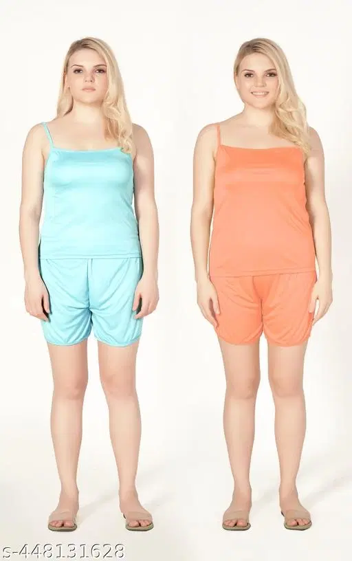 Comfortable Camisoles for Women, Pack of 2 (Multicolor, S)