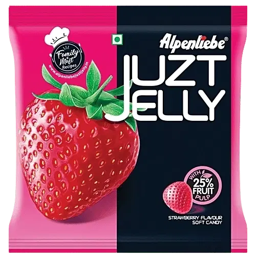 Alpenliebe Juzt Jelly Strawberry Flavour Pouch 140 g