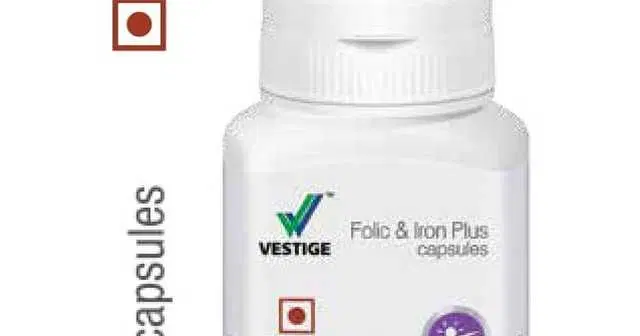 Vestige Folic Iron Plus Capsules, 60 Capsules, SSI-33