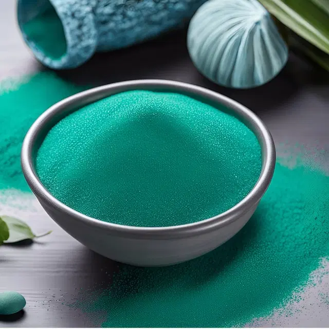 Bright Bloom Rangoli Powder for Diwali Floor Decoration, Sea Green, 100 g